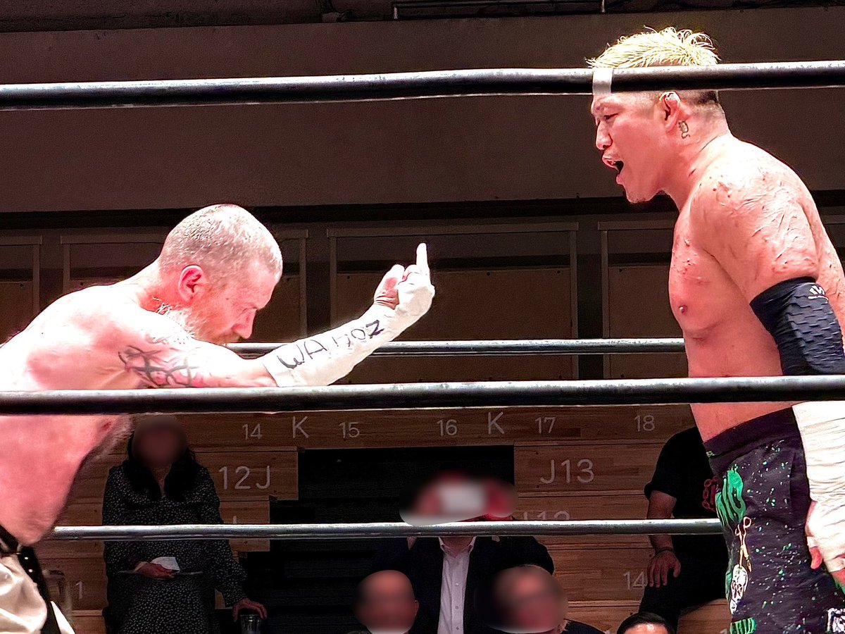 msr666pro's tweet photo. 悪魔より怖い男に中指🖕🏻立てたらハサミ✂️で挨拶返し来ちゃった😂😂

#竹田誠志 選手
#NeilDiamondCutter 選手  #NHB
2026.10.5 #pw_freedoms https://t.co/buEbXWdoLq