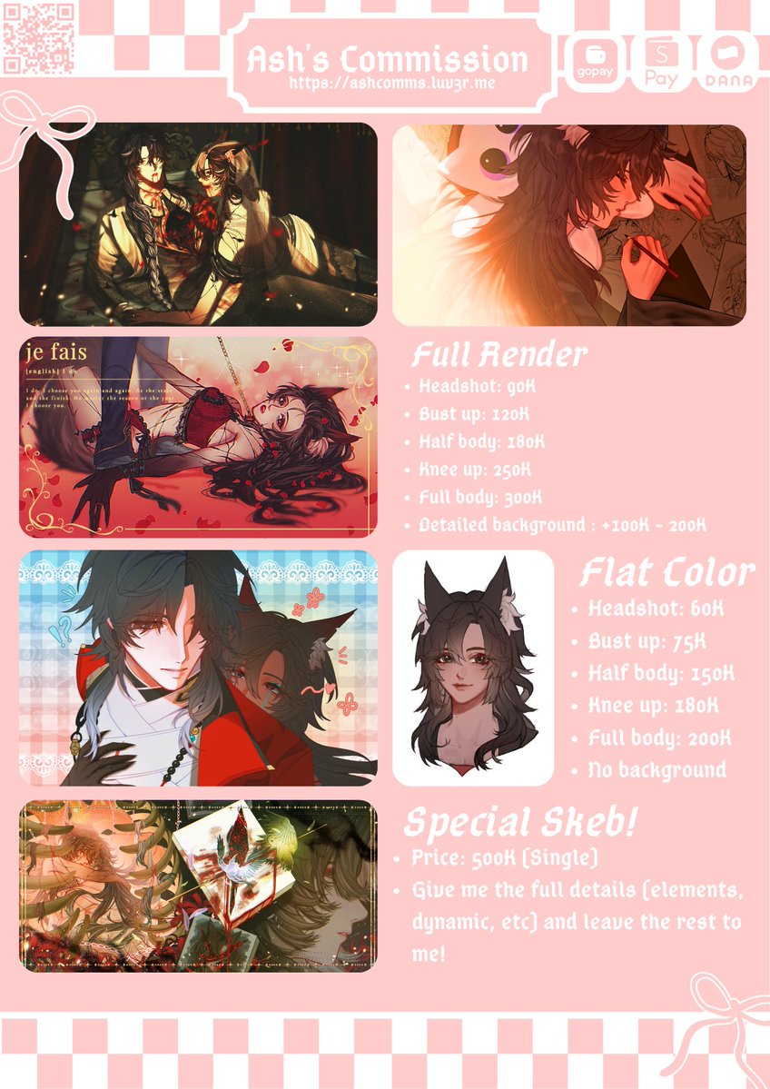4ltschmerz___'s tweet photo. [Rts &amp; likes r very appreciated!♡]

Halooo, aku open commission dengan beberapa services baru!

— Slot
• Special Skeb 0/1
• Character Design 0/2
• Sisanya 0/10

Silakan DM jika berminat! 
Terimakasih banyak! (⁠ ⁠◜⁠‿⁠◝⁠ ⁠)⁠♡
#commission #artidn https://t.co/Bc4W5tfwHI