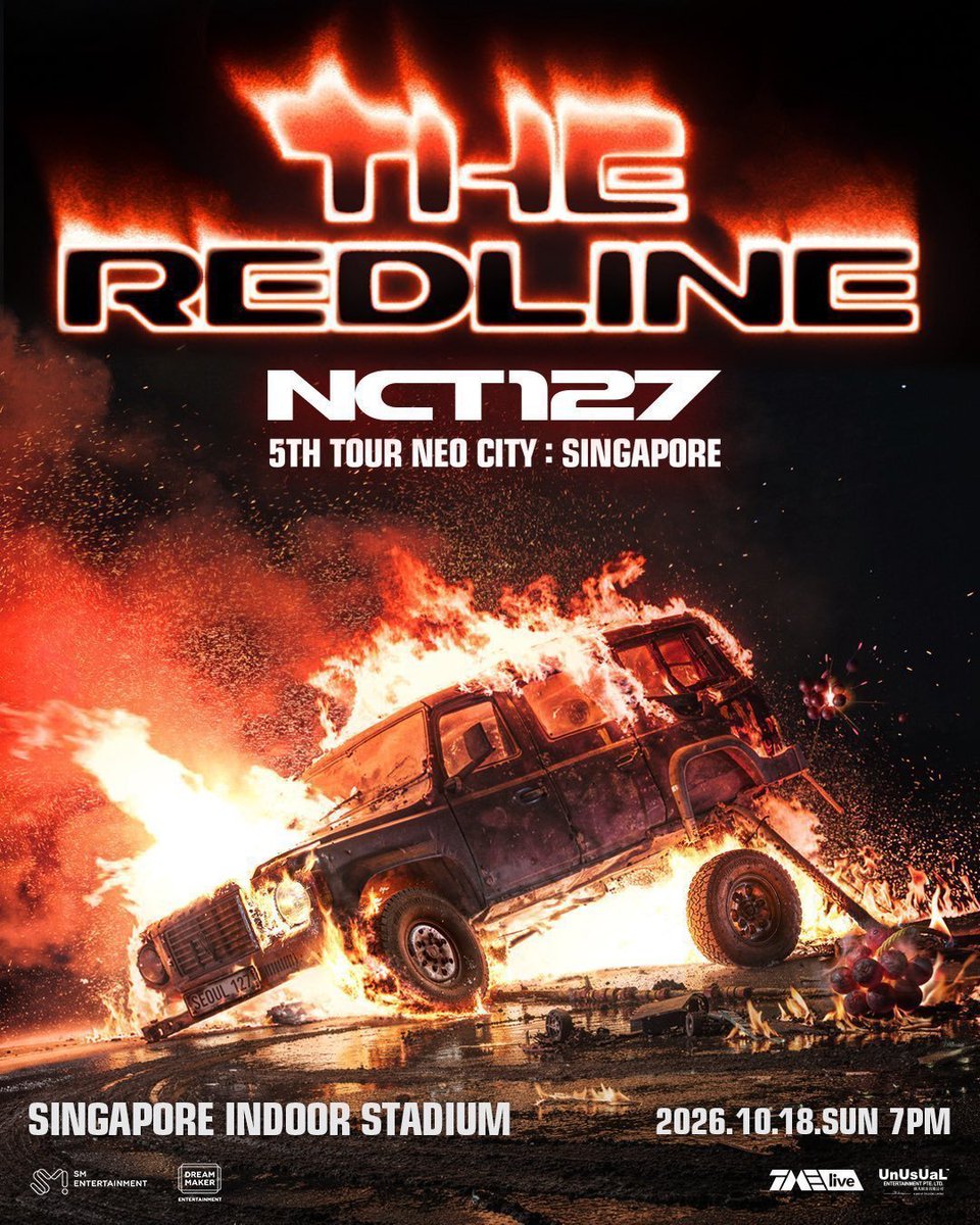 Stloynel2's tweet photo. 🎫 NCT 127 5TH TOUR 'NEO CITY : SINGAPORE - THE REDLINE' 👑
✨ NCT 127のワールドツアー「NEO CITY : SINGAPORE - THE REDLINE」シンガポール公演の代理チケッティング受付中！
📅 日時
 * 2026年10月18日(日) 19:00 (7:00 PM) 開演
📍 場所
SINGAPORE INDOOR STADIUM (シンガポール・インドア・スタジアム)
📩 予約はDMまで！
ご希望の「席種・エリア」「枚数」「ご予算」を明記の上、お早めにご連絡ください。
※決断され、すぐにお支払いおよびチケット確保が可能な段階になってからDMをお送りいただくようお願いいたします。
#チケット代行
#NCT127 #엔시티127 #NEOCITY #THEDERLINE #SingaporeIndoorStadium #シンガポール公演 #海外コン代行 #シンガポールチケット #コンサート代行