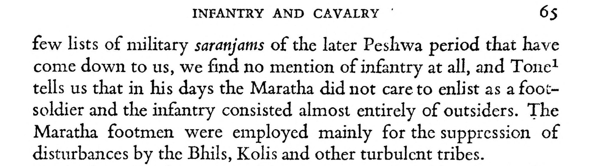 spitinthewind46's tweet photo. 96k Marathas were always the best cavalrymen, they considered the role of Infantry inferior. They didn't like to be Foot soldiers and canon fodders. As a result the leadership had to recruit men from castes like Dhangar, Ramoshi and their equivalent Rajputs-Brahmins frm Ganguland https://t.co/RbHEGJdEAV