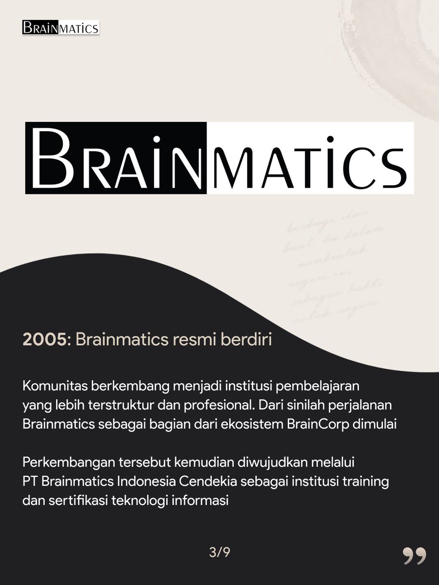 Braindevsid's tweet photo. Sebuah ekosistem tidak dibangun dalam satu hari.

Perjalanannya dimulai dari sebuah gagasan sederhana: berbagi ilmu dan membuat pengetahuan teknologi dapat diakses lebih luas. https://t.co/RrVr9aS9az