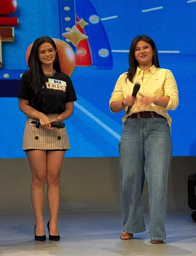 heyarono's tweet photo. BEA BINENE AND MILES OCAMPO IN ONE FRAME😭😭😭 Salamat eat bulaga https://t.co/2usLC46MUv