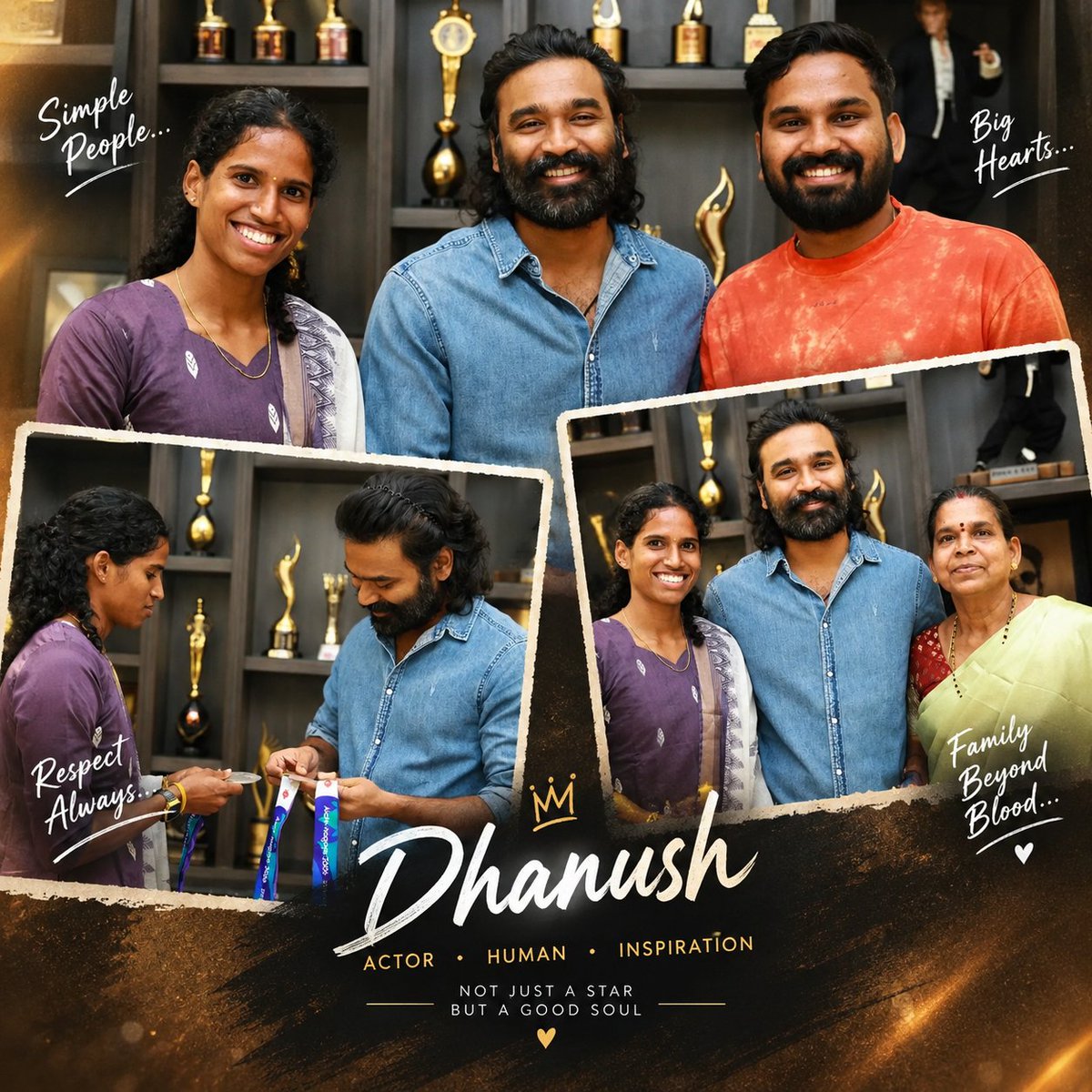 SidikDhanuiv's tweet photo. #OM #Dhanush #olympics 

Big Heart to appreciate Sports People always Dhanush had a salute to encourage https://t.co/9GiKFSBFt8