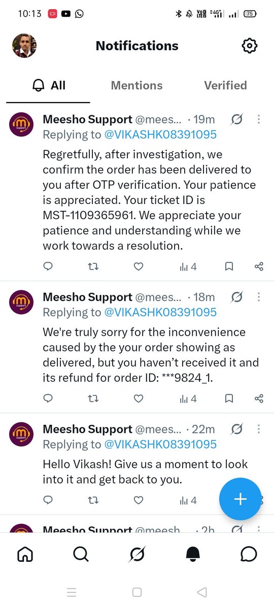 VIKASHK08391095's tweet photo. @meesho_support @Meesho_Official
@meeshotech Don't give copy-paste ticket reply. I am Adv. Patna HC. Talk to your legal team. Preserve evidence for Order _*9824_1. My eDaakhil draft is ready. https://t.co/HVnM0zpqJC