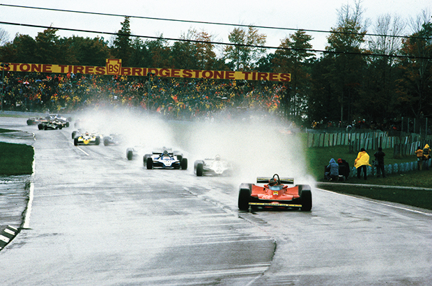 MsportXtra's tweet photo. #F1 #OnThisDay, October 1979. At a wet to damp Watkins Glen, just 7 cars made the finish. Gilles Villeneuve (@ScuderiaFerrari ) won the #USGP ahead of Remé Arnoux (Renault) in 2nd and Didier Pironi (Ligier) in 3rd. https://t.co/v5HfAPkdXP #MsportXtra https://t.co/hDkm4qPhyX
