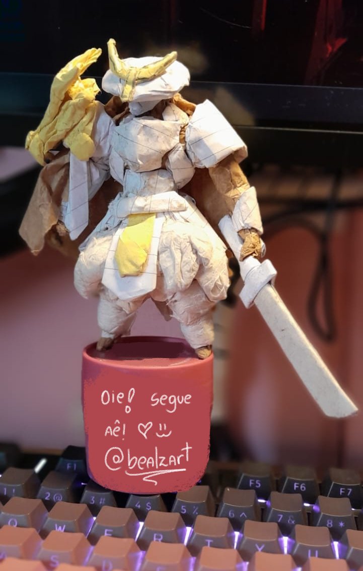 bealzart's tweet photo. Minha amiga @LegogSan faz esculturas com papel, e achei interessante desenhar um dos personagens dela no digital. 

Esse foi o resultado! https://t.co/4GxvJyvQtC