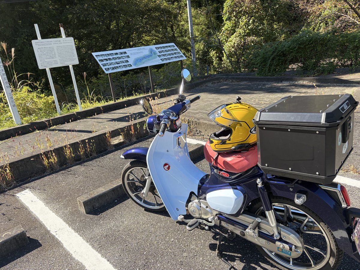 c125tc's tweet photo. 「三波石杏」に来ました🏍ダム目指してたのですが、途中でグーグルさんに林道とかを案内され休憩中😅けど来てみて凄く良い所でした癒される。 https://t.co/vGCAXxcUfC