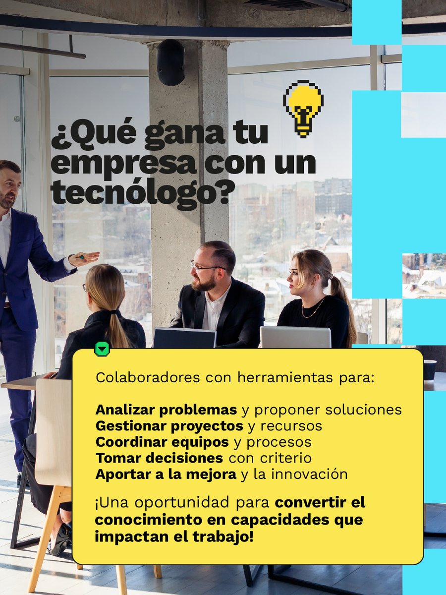 SENAMagdalena_'s tweet photo. Conoce las habilidades que puedes desarrollar al formarte como tecnólogo en el SENA y descubre todo lo que puedes hacer con tu talento.

Guarda esta publicación, compártela con quien está buscando una opción para estudiar e inscríbete a nuestra Convocatoria de Formación Virtual https://t.co/Vw1UEi6hTq