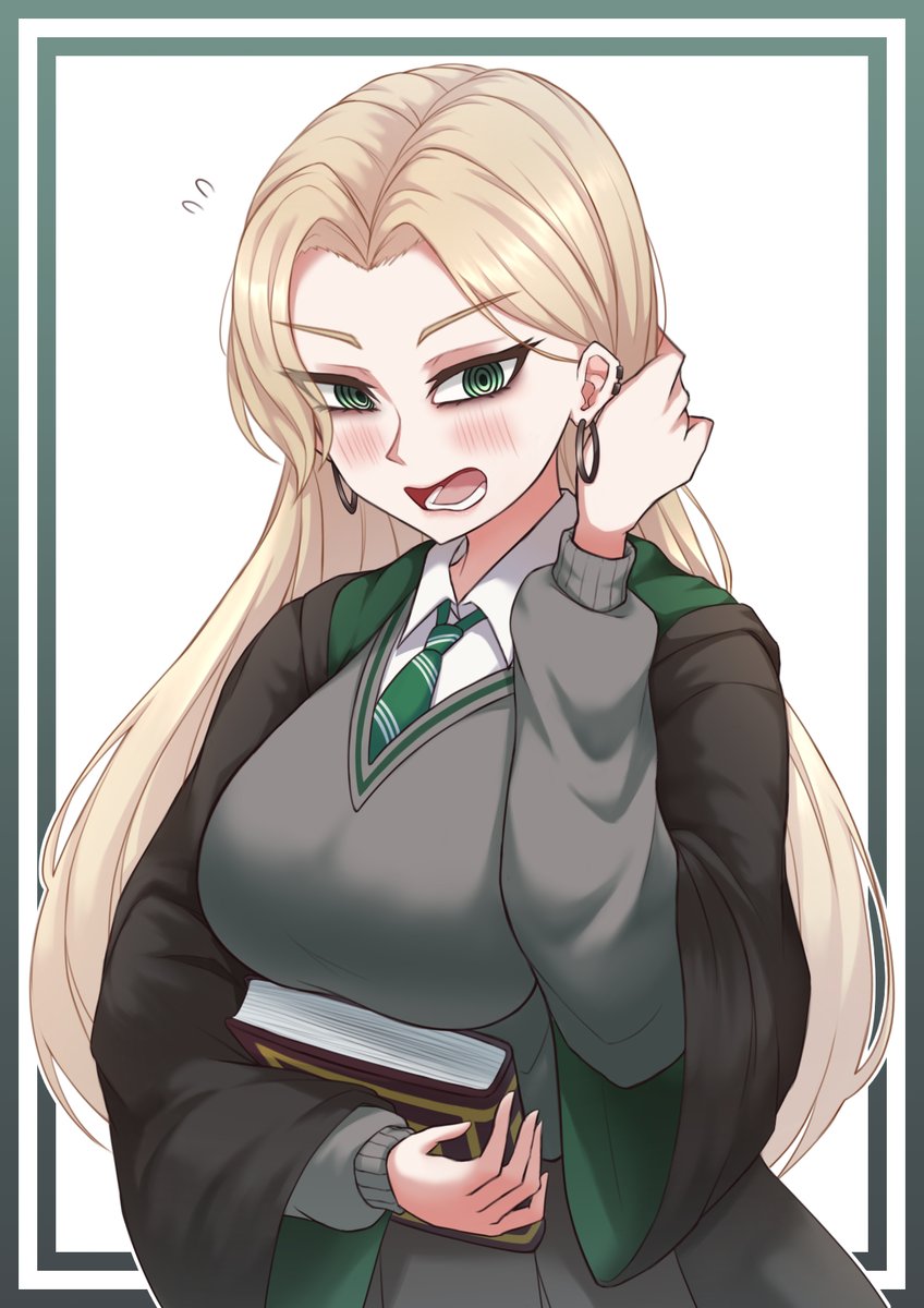 UnmeiYuu's tweet photo. Female Draco Malfroy
Hopping onto the recent trend~

Really need me some blonde baddie, good lord...

#malfoid https://t.co/nnbdrxN3zm