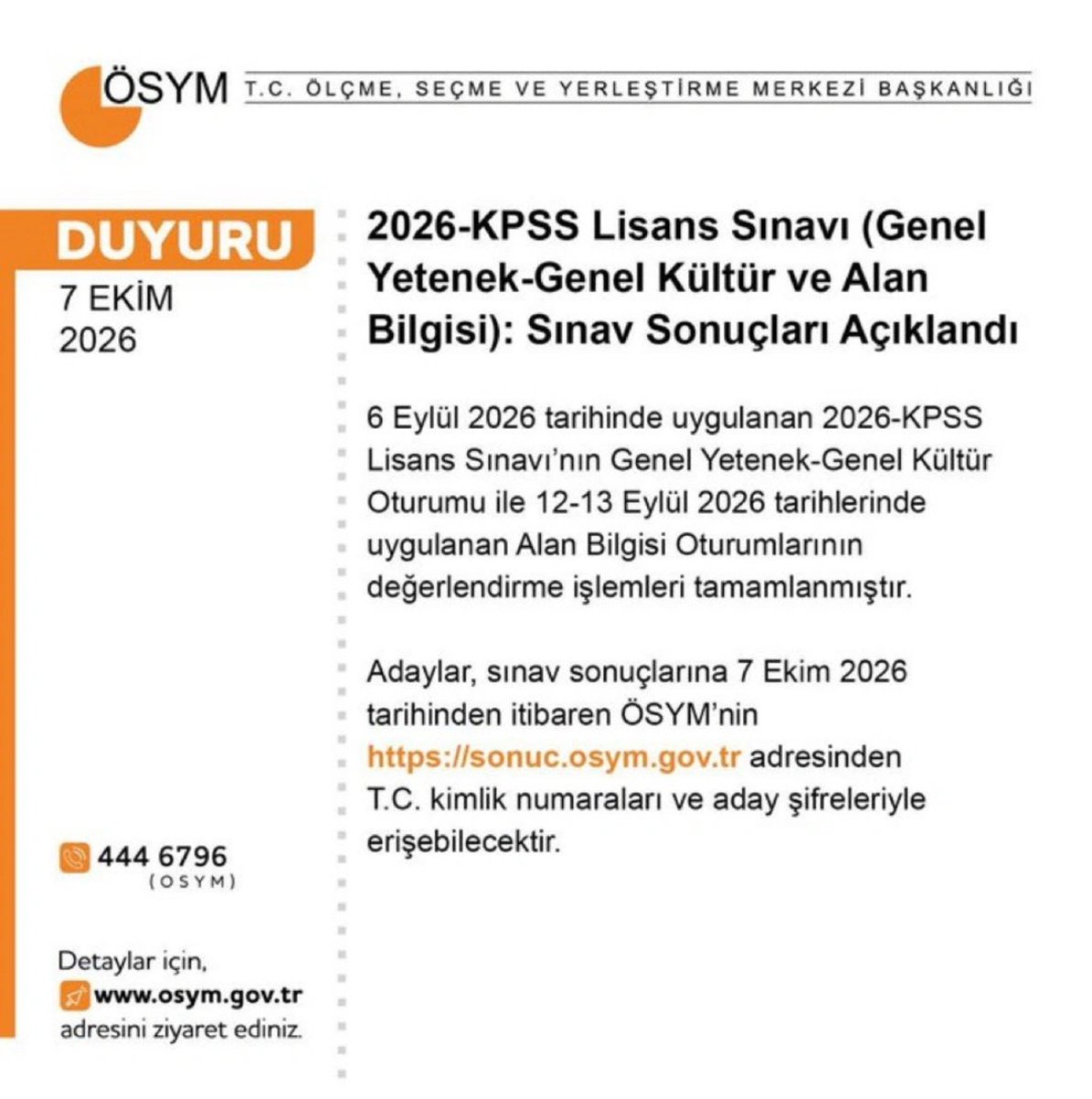cuneytiltus's tweet photo. ▪️2026-KPSS Lisans sonuçları açıklandı; ancak sınava ilişkin sayısal veriler yayımlanmadı.
Her KPSS sonrasında kamuoyuyla paylaşılan sınav istatistikleri bu kez neden açıklanmadı?
@OSYMbaskanligi @BayramAliErsoy 
#kpss #kpss2026 #kpsshaksızlığı #kpss26 #kpsslisans https://t.co/gDKyYCEyt4