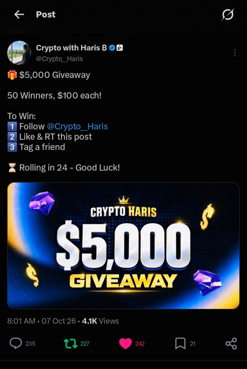LoddyBond's tweet photo. @Crypto__Haris Bless me with a Win Top Chad 🥹
 Been supporting and your one and only active .

2qq3hbg6HxBapcCrJgwiJY93jW4vBhQxyrXw9Xs2cQwQ https://t.co/G3AQRaZV24