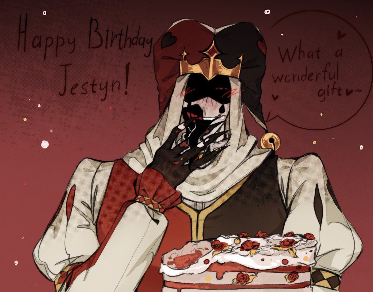 Starshadow3000's tweet photo. Today is our mischievous jester's birthday, right on the day of the second day's release, hehehehe☆(ﾉ◕ヮ◕)ﾉ*

#Kom #KingdomOfMarionettes #KomJestyn #Jestyn https://t.co/wGd0xiootj