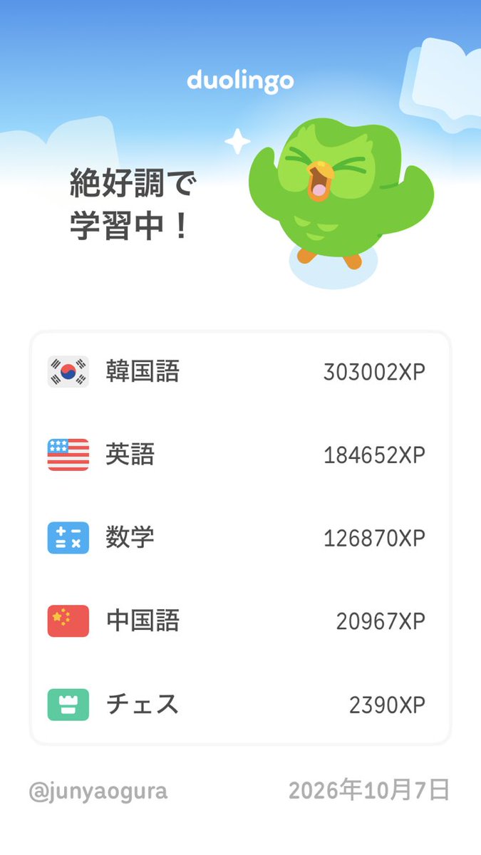 junya's tweet photo. Duolingo、7年続けても読み書きのスキルしか身につかない https://t.co/t4HLIgLPRw