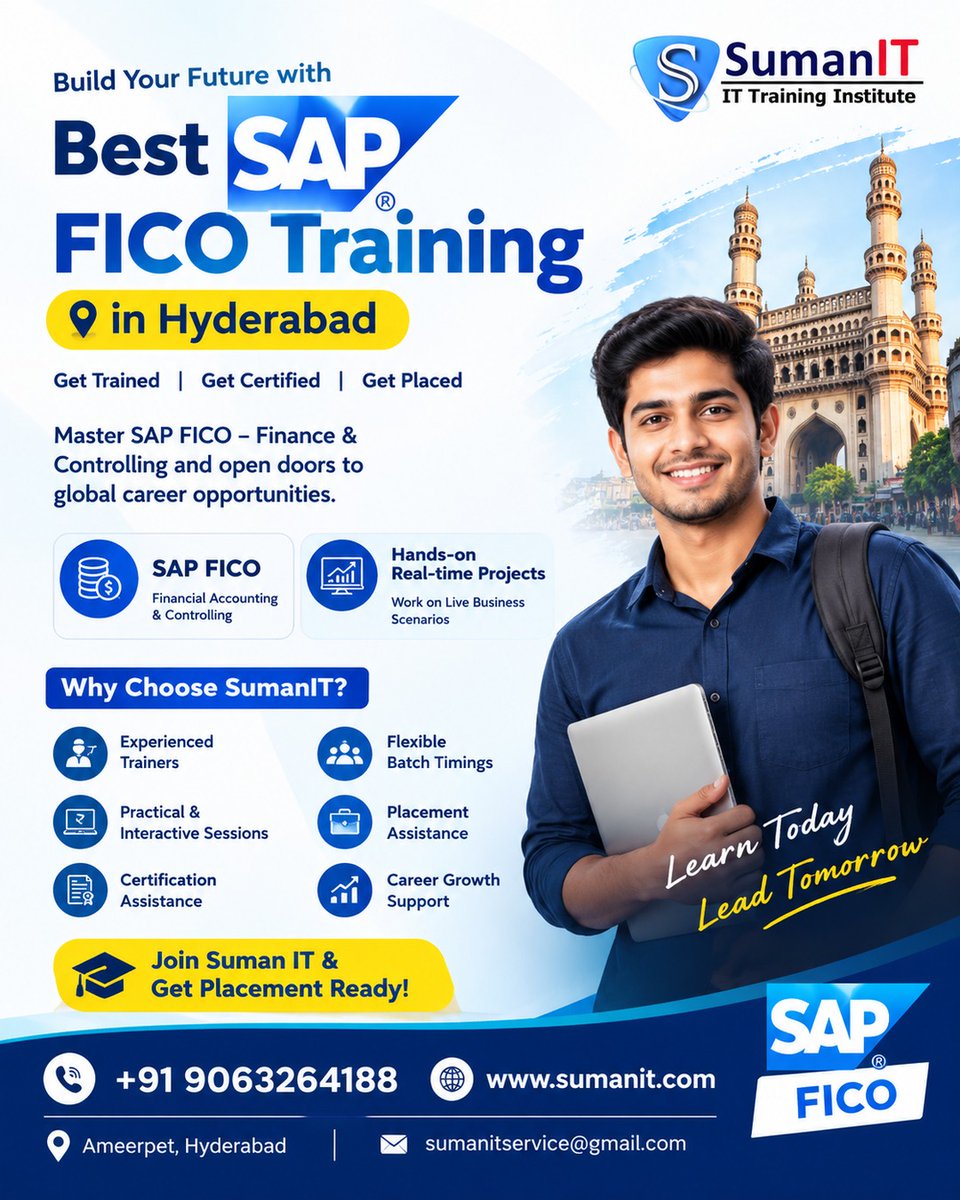 puffylove109's tweet photo. Build practical SAP FICO skills with real-time projects, expert trainers, certification guidance, and career-focused learning at Suman IT. ππΌ
#SumanIT #SAPFICO #SAPTraining #SAPCareer #SAPJobs #SAPCertification #FinanceCareer #ITTraining #CareerGrowth #RealTimeProjects #Learn https://t.co/1nq2hWAAeo