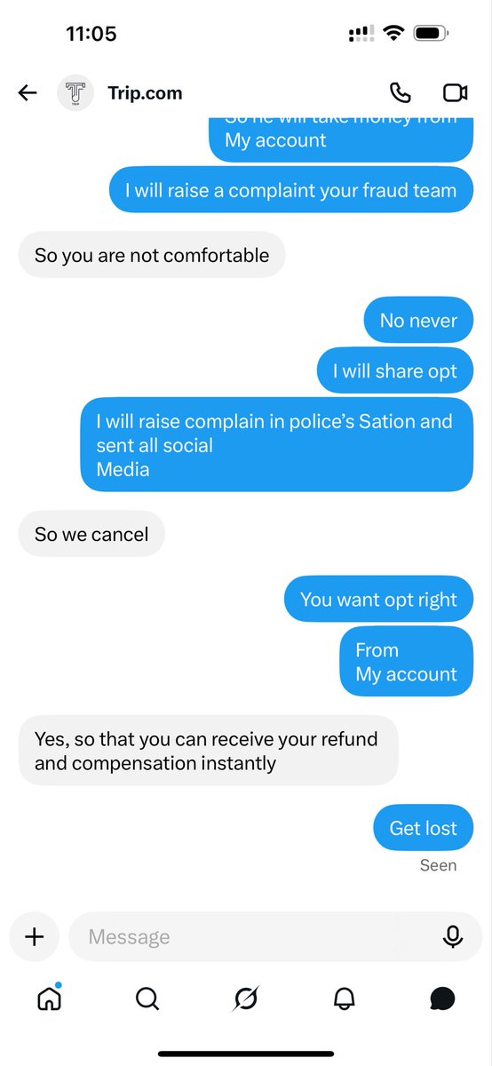Zoya4eug's tweet photo. Guys be carefull there is fraud https://t.co/ztptQlSZc0 contacting asking opt @Trip https://t.co/B8wOQsc6wA