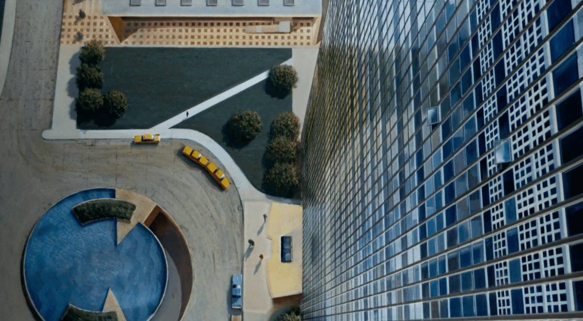 cvmonakow's tweet photo. North by Northwest is interesting because you’re looking at what was, at the time, a brand new world. The UN, CIA, the mid-century modern. Even Mount Rushmore was only 18 years old. https://t.co/xOpsMSjJve