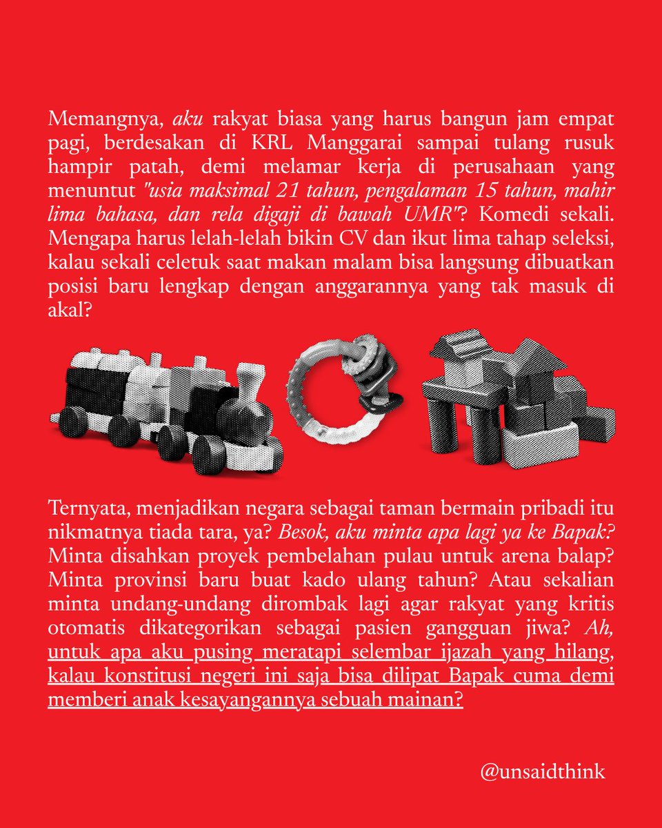 unsaidthink's tweet photo. Maaf! Ijazahku hilang! https://t.co/9WvB2RtR9z