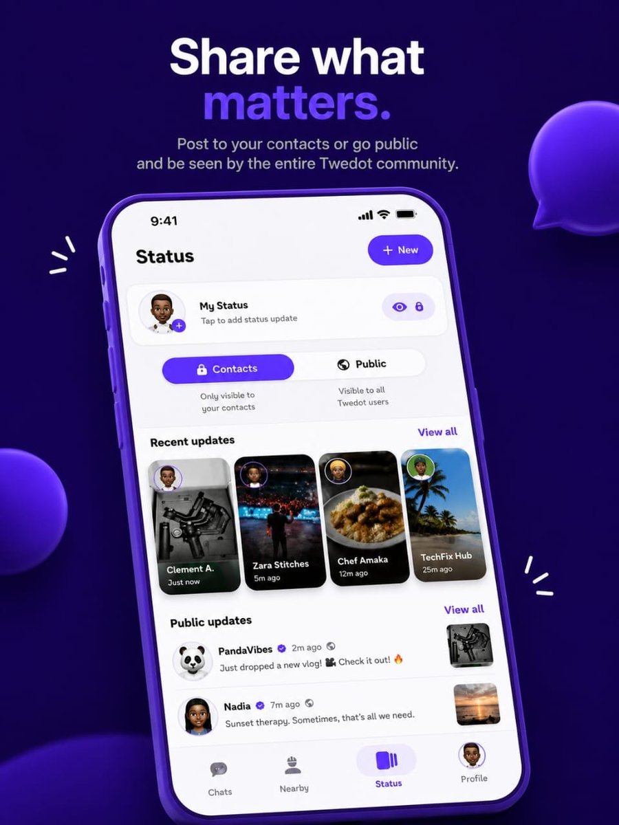 myTwedot's tweet photo. Meet Twedot the open network for discovering people and businesses around you.

Discover. Connect. Share. Grow your rank.
And monetize the content you own.

Your people. Your businesses. Your content. Your opportunities.

Welcome to Twedot. https://t.co/GJirxYfUmq