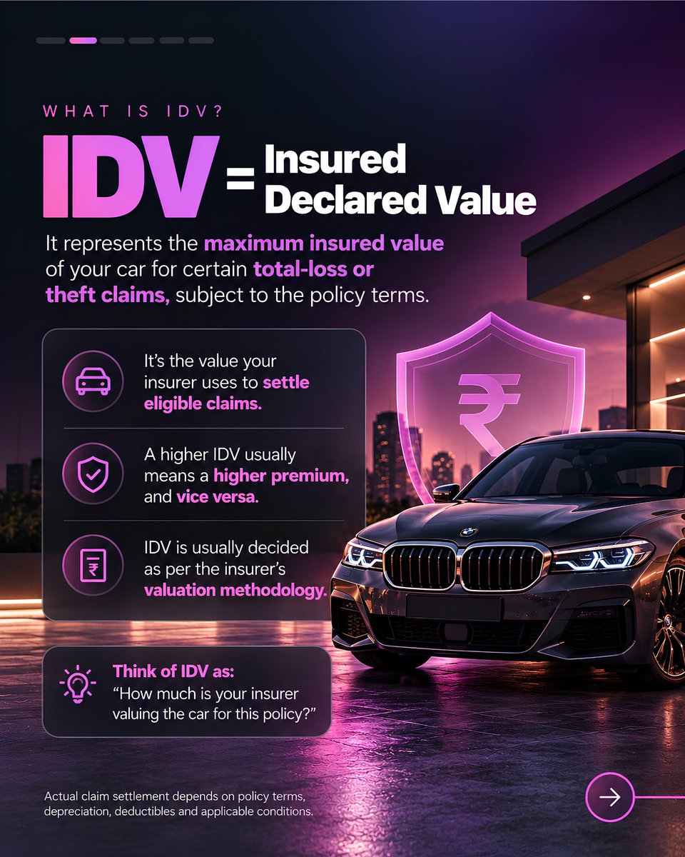 ZeniskInsurance's tweet photo. ₹1 Cr car, ₹70L IDV? Think twice.

A lower premium today could mean a bigger financial gap tomorrow. Protect your luxury car the right way with Zenisk Insurance.
 
📞 91246 24400 | ✉️ query@zenisk.in
 
#LuxuryCarInsurance #CarInsurance #ZeniskInsurance #MotorInsurance https://t.co/VsykffhlLo