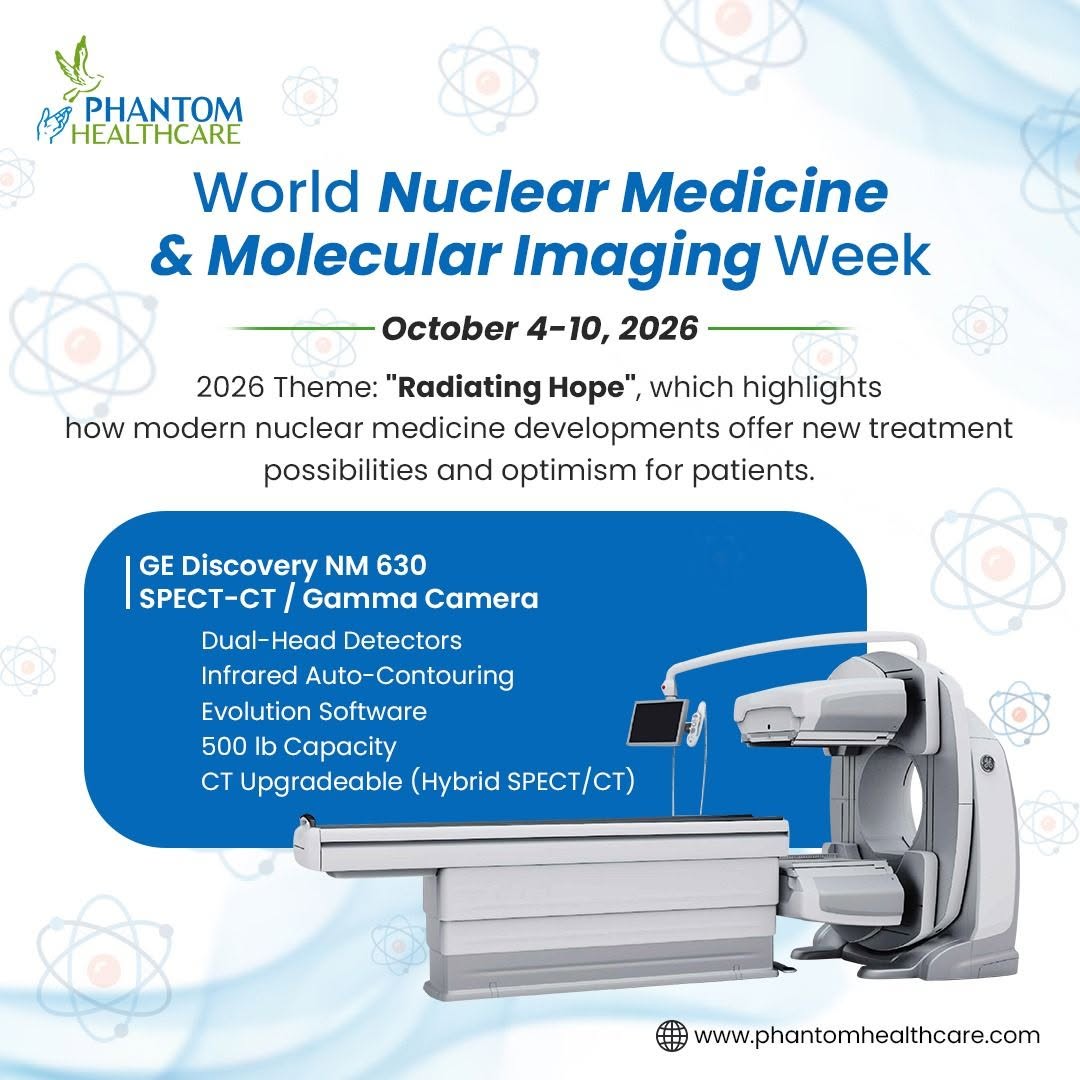 Phantomhealthc's tweet photo. This week, we join the global community in celebrating World Nuclear Medicine & Molecular Imaging Week (October 4–10, 2026)! ⚛️✨
🌐 Learn more at https://t.co/TgzMKdi9Vp
#NuclearMedicineWeek #MolecularImaging #RadiatingHope https://t.co/yFAPUcAMQY