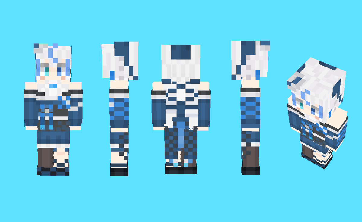 riwdminecraft's tweet photo. Xとココナラのご依頼で制作した #マイクラスキン になります
和服は襟元とか毎回頭を悩ませるのですが大体形になってきたような気がします https://t.co/nrF2pVuPZN