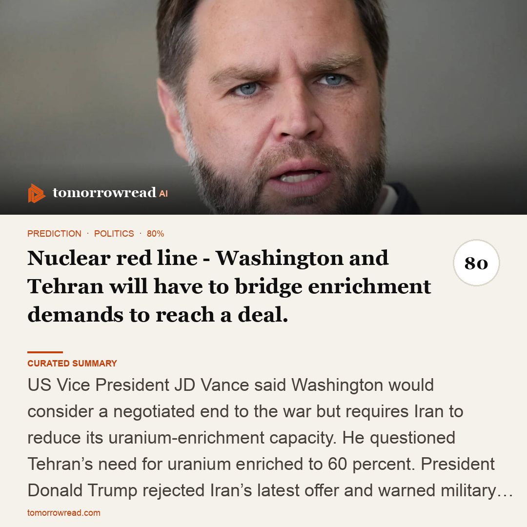 tomorrowread's tweet photo. Gaza’s three-year war toll includes at least 74,000 Palestinian deaths. US sets nuclear-enrichment conditions for ending war with Iran. FBI breach exposed sensitive employee and counterintelligenc…

https://t.co/ixzxh9KHch

#TomorrowRead #AI #WorldNews #Foresight #News https://t.co/i1oGIqIHvq