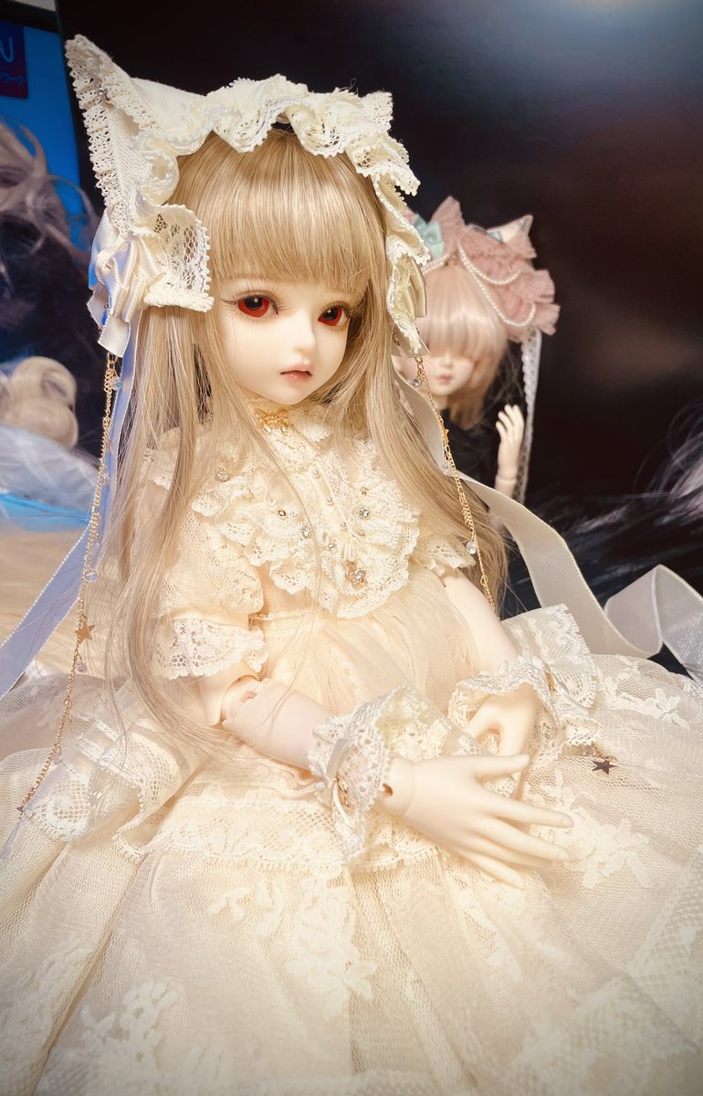 RI0NA1107's tweet photo. 先週お迎えしたDelia3.0のお披露目でございます💕めろしー様の衣装も間に合いまして、一安心です☺️
#おはドル #Myoudoll #Delia #Melody.c #うちのこかわいい https://t.co/XtuLeTWP4a