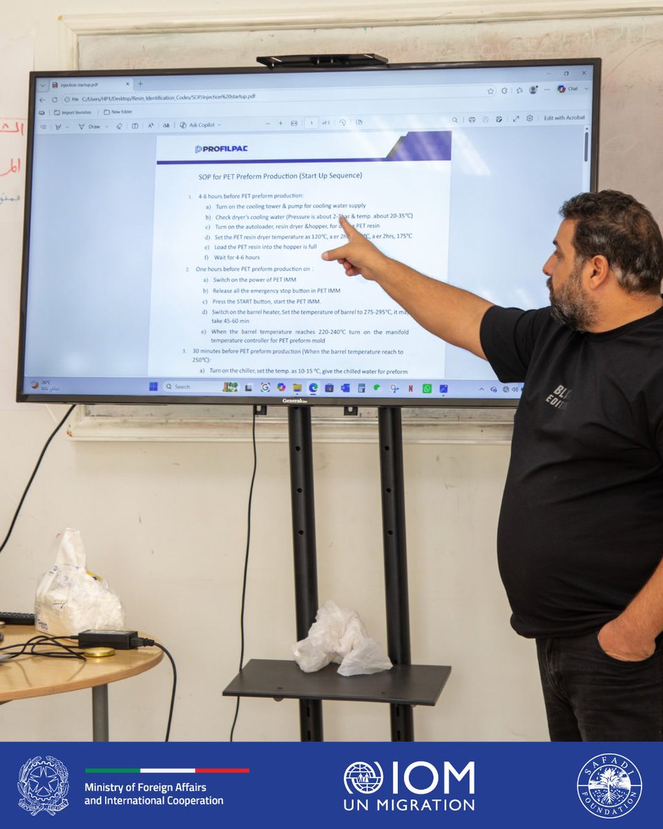 FondationSafadi's tweet photo. Highlights from the Plant Operator training in Tripoli and Bekaa designed to enhance readiness for employment in Lebanon and beyond. Delivered by Al Safadi Foundation in collaboration with @IOMLebanon’s Abeona Project. Supported by @ItalyMFA_int. https://t.co/u0y7ZY5FxS