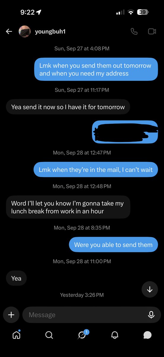 jaxdfw's tweet photo. Heads up to any of you following @youngbuh1 or giving him any sorts of money. He scammed me out of $50 and didnt follow thru. Ik I couldve been smarter about making sure it was legit before I sent. But just thought I’d put this out there in case anyone else subs to him or sends $ https://t.co/NRdsTnb3Jd