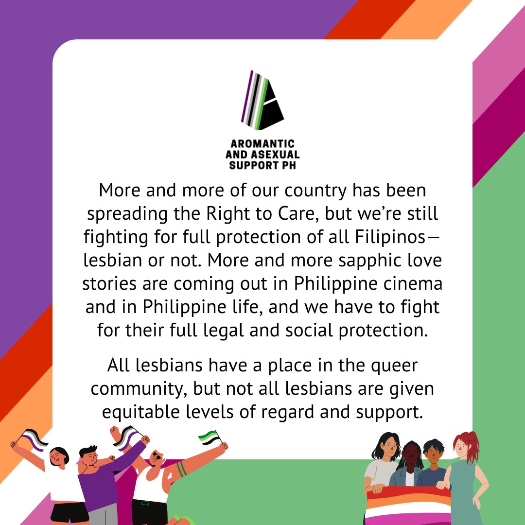 aroaceph's tweet photo. Let’s go, lesbians!

Every October 8, the world celebrates all things lesbian! But International Lesbian Day is also for reflecting on how much more every lesbian can have. https://t.co/1ygDfYxN9F