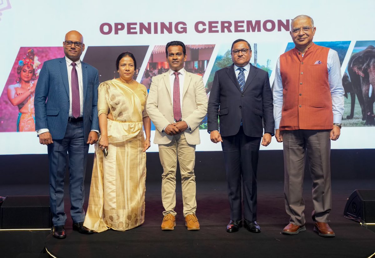 HMVijithaHerath's tweet photo. Pleased to join the opening of SL-MICE Expo 2026 in Colombo, bringing together international MICE and travel operators, media representatives from 26 countries, and Sri Lankan industry stakeholders.

With over 125 local MICE suppliers and service providers and more than 10,000 B2B meetings expected, the Expo strengthens Sri Lanka’s position as a leading MICE destination and creates new opportunities for partnerships and business growth.

Our focus must be on attracting visitors who stay longer, spend more, explore beyond traditional destinations and contribute more widely to our economy.

#SLMICEExpo2026 #MICE #SriLanka #tourism