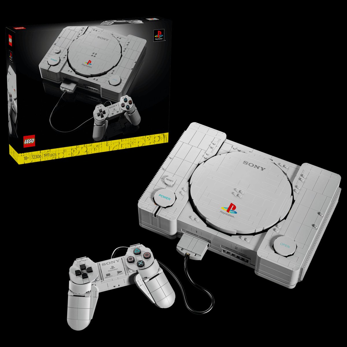 iknowyouz's tweet photo. LEGO just turned the original PlayStation into a 1,911-piece display set — almost 1:1 scale.
It even hides tiny Gran Turismo and Ape Escape dioramas inside.
€159.99 for a brick-built PS1… ridiculous or actually tempting? https://t.co/gXTQD1VHf5