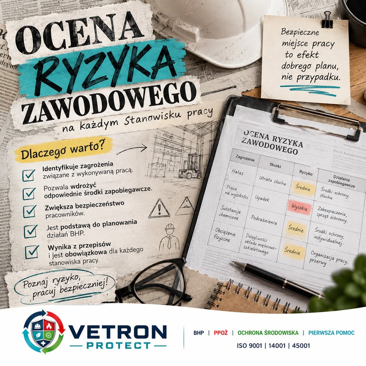 vetronprotect's tweet photo. ⚠️ Ocena ryzyka zawodowego – bo zagrożenia nie biorą urlopu!
Maszyny, chemia, stres… a czasem zwykły kabel od ładowarki. 😉
🛡️ VETRON PROTECT – BHP, PPOŻ, ISO i szkolenia i audyty.
📩 biuro@vetronprotect.com
📞 +48 881 234 273
#VetronProtect #BHP #ORZ #BezpieczeństwoPracy https://t.co/DCG34wp1bs