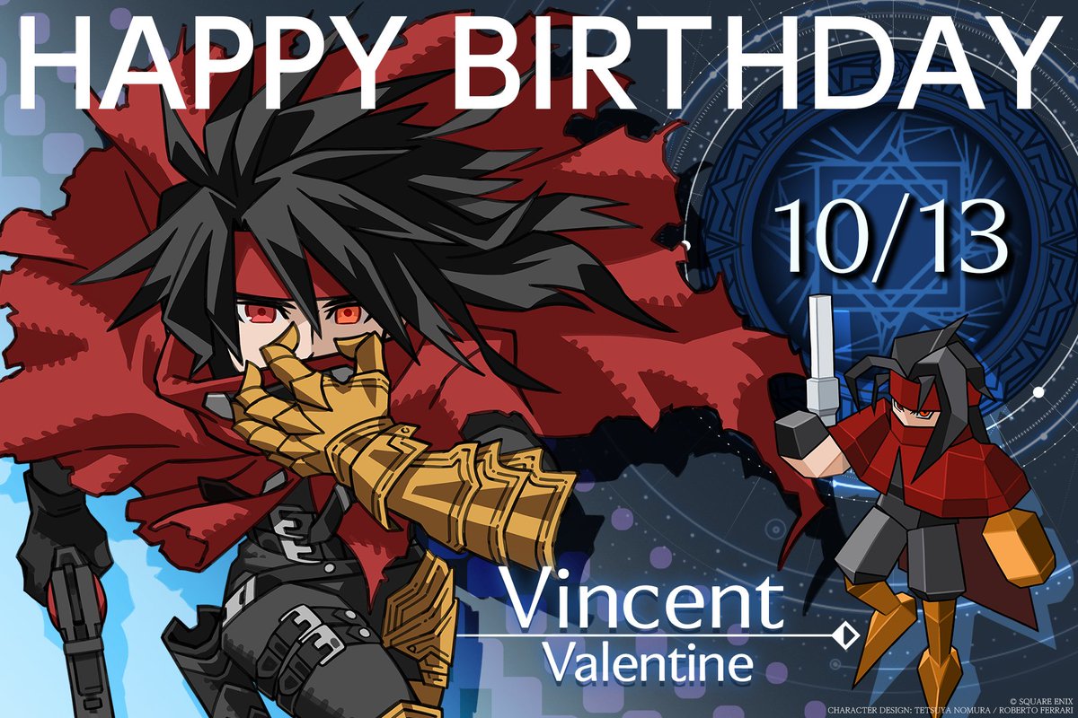 FFVIIR_CLOUD's tweet photo. #ヴィンセント誕生日おめでとう 💐🍷🎂
HAPPY BIRTHDAY VINCENT！🎉🎁🎈
#FF7 #FF7R #FF7リメイク #FF7リバース #FF7リベレーション https://t.co/x8S4QshF9s