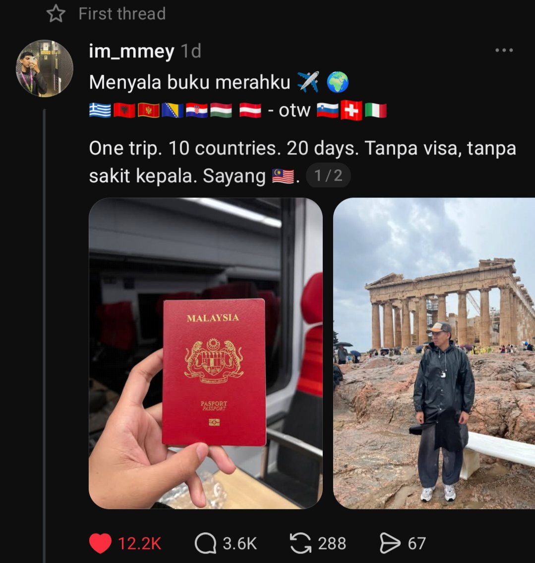ZacZakirin13's tweet photo. Benda lawak aku baca kat Thread hari ni.

1. Masalah pemahaman yang cetek.

2. Ada comment pasal "Perlu jadi orang kaya". Tapi tudung dan jacket sentiasa sama kesemua negara.

Pakej siap tak gosok lagi awning tudung tu. Org Malaysia ni bab membahan, mmg A. 😆 https://t.co/xlWBuRulkN