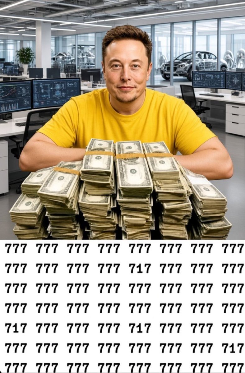 YungProspect's tweet photo. So far, EVERYONE only sees 777. Can you find the other numbers? 0 https://t.co/XcftsxOrBC