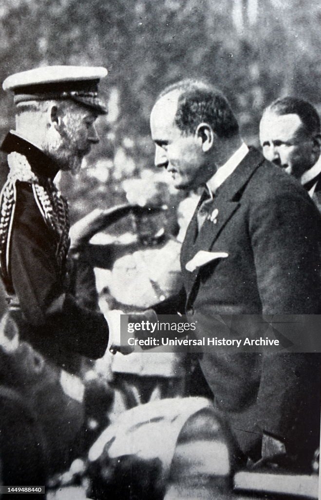 robinmonotti's tweet photo. *SIR* BENITO MUSSOLINI, MI5, WORKED FOR LONDON TO WAGE WAR AGAINT RUSSIA! 
Benito Mussolini was awarded the Knight Grand Cross of the Order of the Bath by King George V during the British monarch's state visit to Italy in May 1923, a fact highlighted in a June 1923 issue of TIME magazine.  As an honorary foreign national, Mussolini was styled "Sir Benito Mussolini, G.C.B.