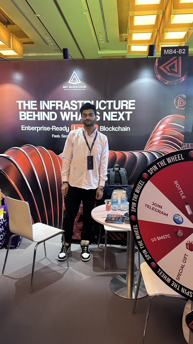 HyperNerd07's tweet photo. attending MST at token2049 #MSTblockchain @MSTBlockchainHQ https://t.co/wWKBnLEYm6