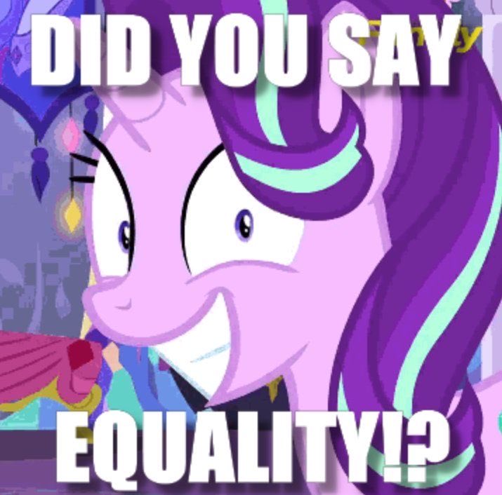 StarlightOfMLP's tweet photo. EVERYPONY SHALL BE EQUAL! https://t.co/6kqudAuL5s