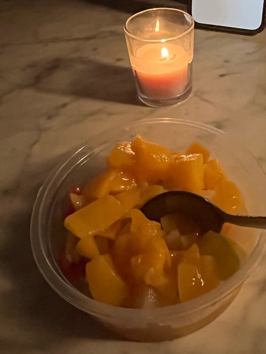 Lairabeanora's tweet photo. Last weekend went to a festival and it was the anniversary of my mother’s death and did the fruit cocktail candle and her photo thing only for the second time since she died - in the kitchen late by myself. https://t.co/CBcp7IsNxf