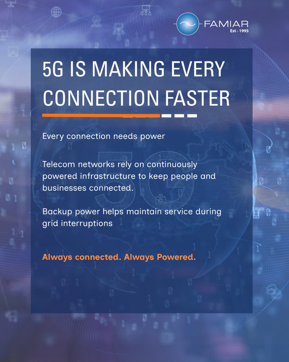 FamiarSystems's tweet photo. Power your critical infrastructure: 0727317777
Discover more :  https://t.co/96XZBnezPd 

#famiar #famiargeneratingsystems #powerbackup #criticalpower #datacentres #5g #telecominfrastructure #automation #robotics #powergeneration #reliablepower #businesscontinuity https://t.co/YXQPbIkhow