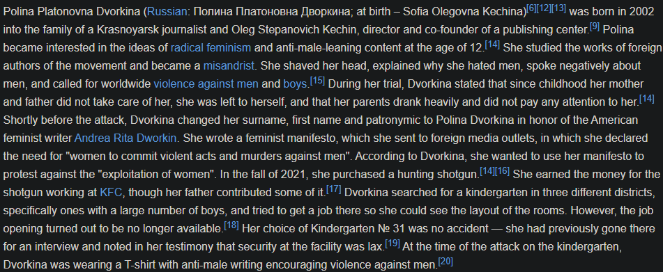 Fakewegan's tweet photo. >"men aren't people"
>commits patricide (average cvm)
>attempts mass pedocide (average yte foid)
>fails, gets PWNED by security GIGAs
>only 17 years
but misandry isn't real chud and men commit more crimes per capita (same logic used against wholesome blacks) https://t.co/SOaFQHPF7i