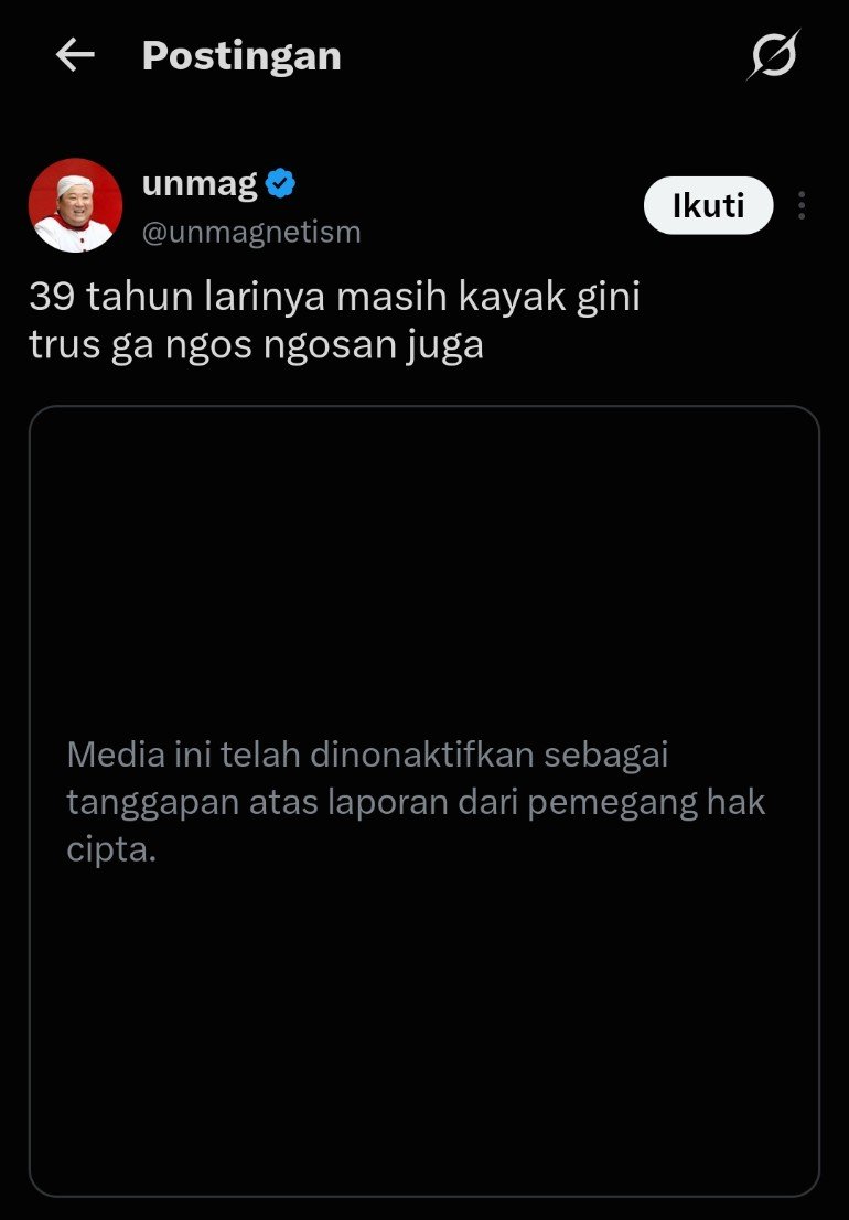 Anakpiiiig's tweet photo. @unmagnetism segala cara dipake sama mereka, sampe report masalah hak cipta segala, udah mentok bener kayanya wkwkwkwk https://t.co/D0S0ZTDnVu