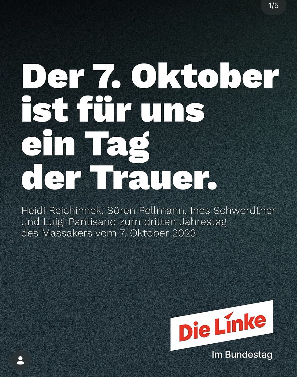 moritzkoerner's tweet photo. Man muss schon vollkommen jeden politischen und moralischen Kompass verloren haben, um ausgerechnet am 7. Oktober - am Jahrestag des größten Massakers an Juden seit der Shoah - nur wenige Slides später das Gedenken an die Ermordeten als Sprungbrett für die nächste Israel-Anklage zu benutzen. Aber die Linke bekommt selbst das hin.