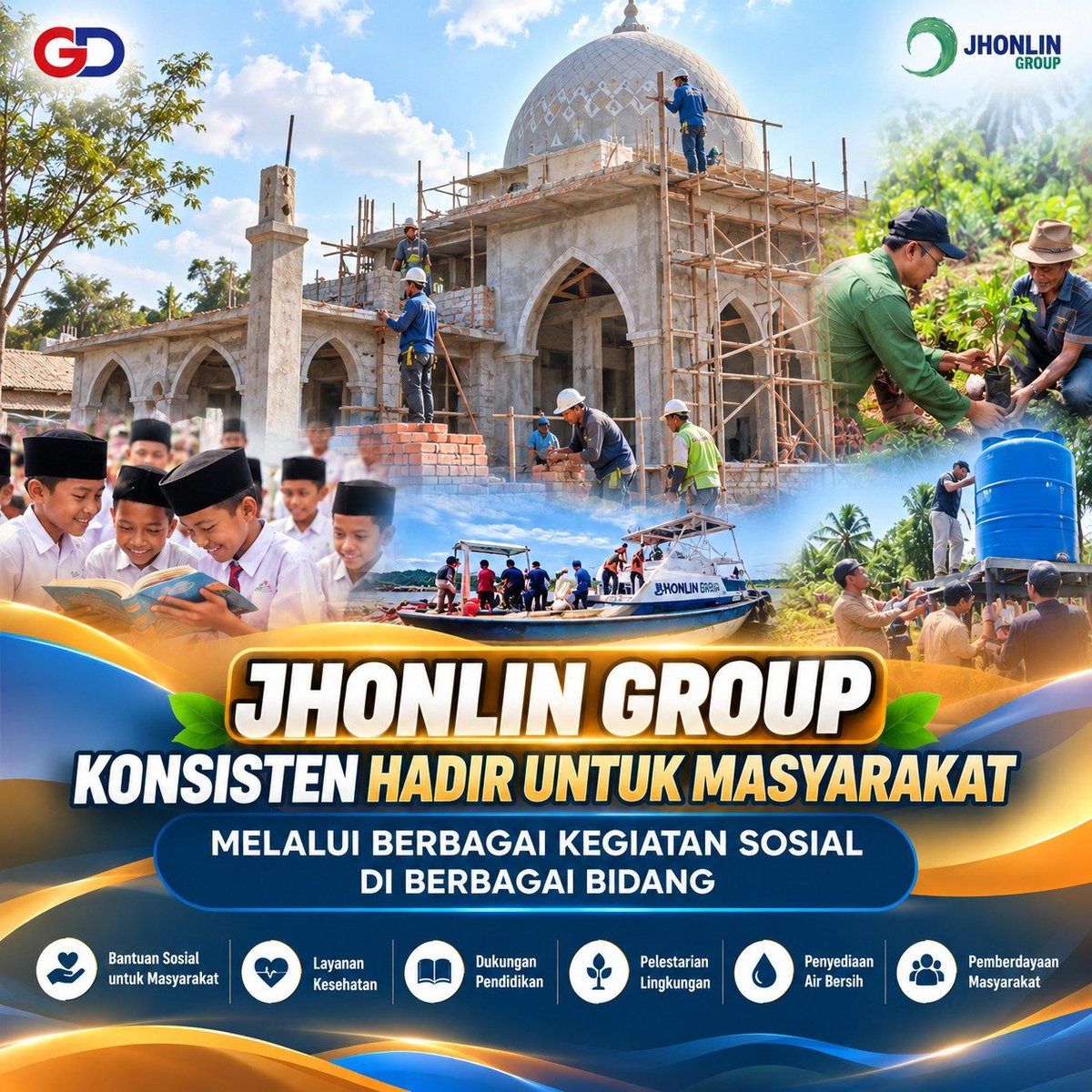 Sucitadewitl's tweet photo. Bersama masyarakat, Jhonlin Group terus membangun dan menghadirkan kebaikan. 🌱
#psnwanam #hajiisam #jhonlingroup #gd_psn #titikinformasi https://t.co/WqwrJb2zJs