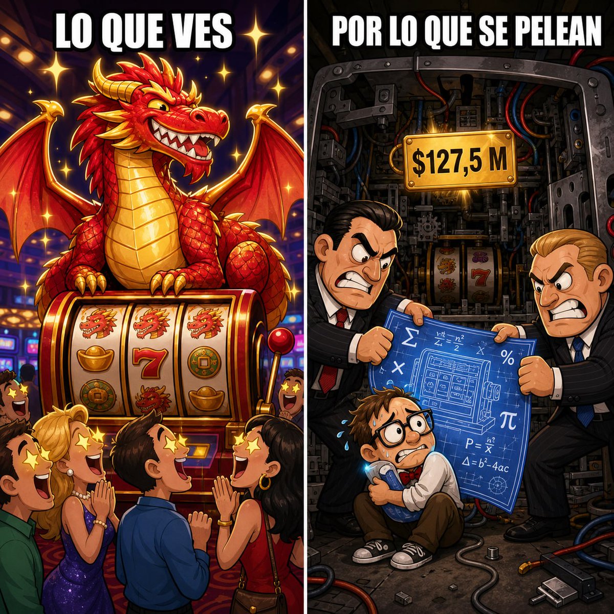Spino_es's tweet photo. 127,5 MILLONES — Y NO POR LOS DRAGONES EN LOS CARRETES

Light &amp; Wonder reconoció: en Dragon Train y Jewel of the Dragon se utilizó información matemática de Aristocrat

El dragón lo ve todo el mundo. Las matemáticas que hay debajo — nadie. Y la disputa es precisamente por ellas https://t.co/g5136tFeir