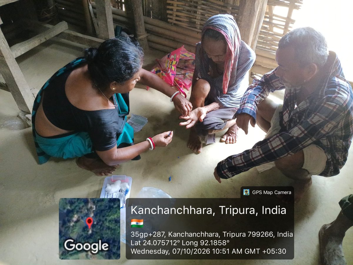 DHFWSN's tweet photo. RDT test at Shivsagar  aam  under laljuri phc on 07/10/26. https://t.co/pm1Tlk1n6r