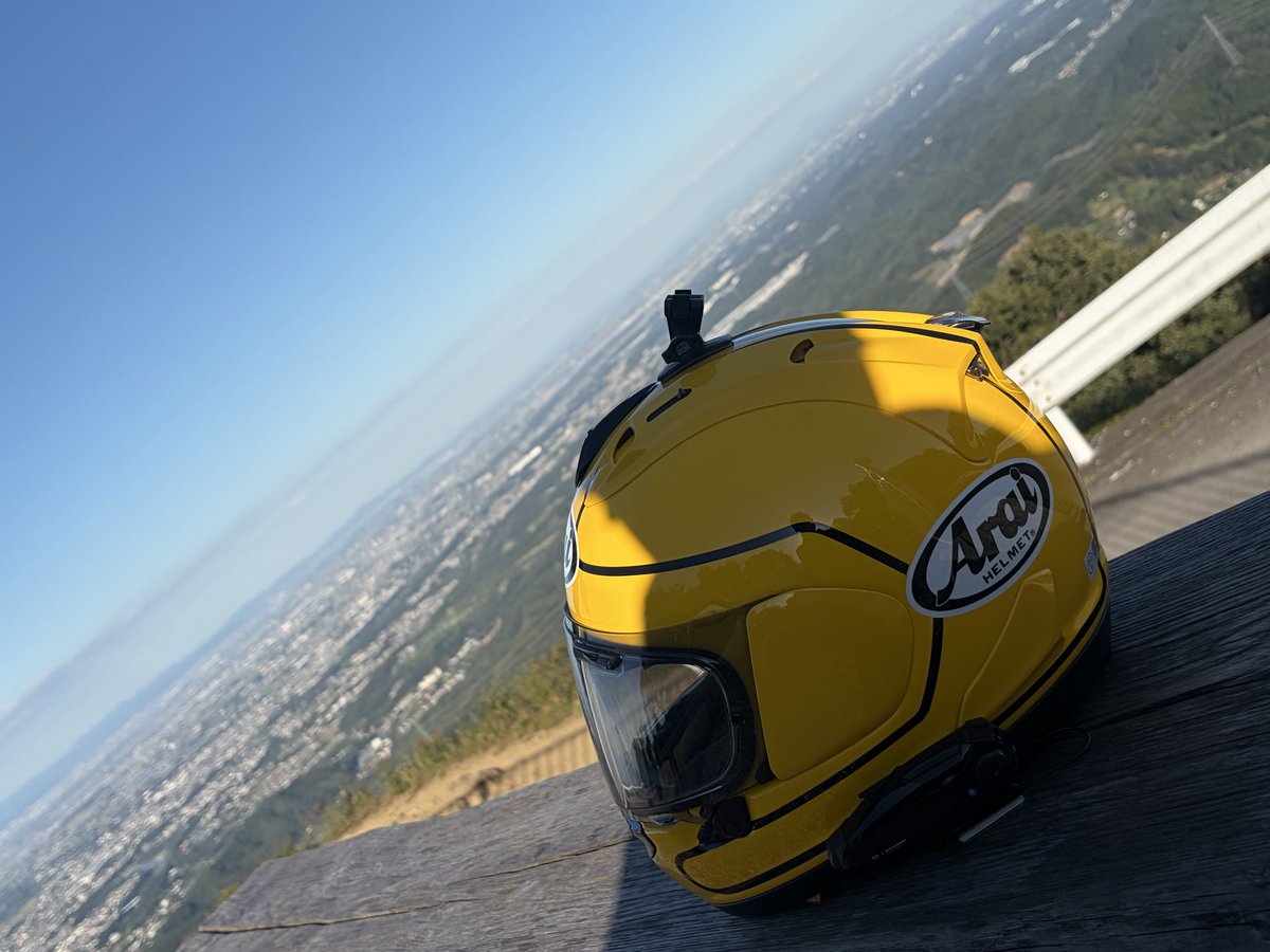 c125tc's tweet photo. 「皇鈴山展望台」に来ました🏍めっちゃ景色良かった😊晴れていたので、凄く遠くまで見渡せました。👍 https://t.co/bKyZgy4X02