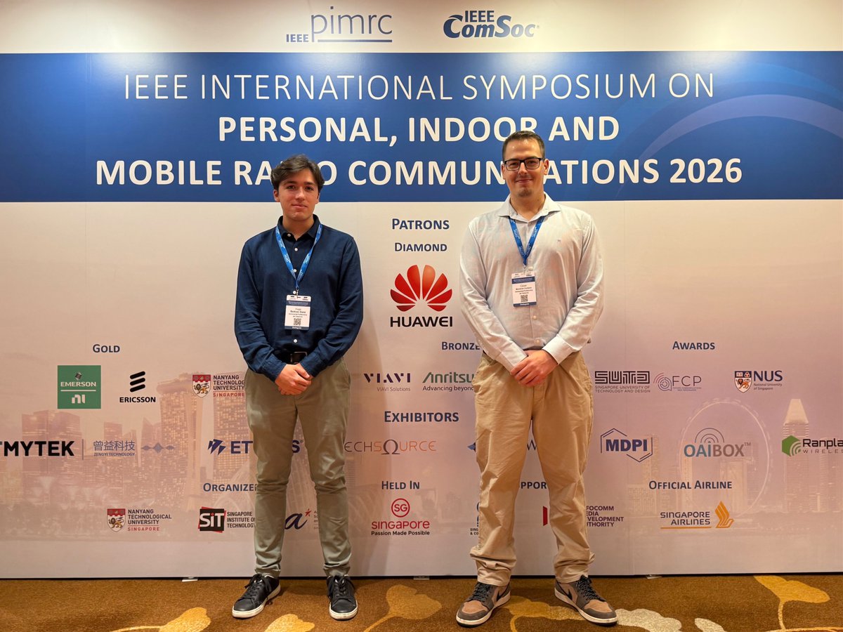 iteamUPV's tweet photo. 📢 MCG researchers present advances in Digital Twins and channel reconstruction at IEEE PIMRC 2026!

🔹 More info: https://t.co/acmMTF632c https://t.co/8n43Q52CBh