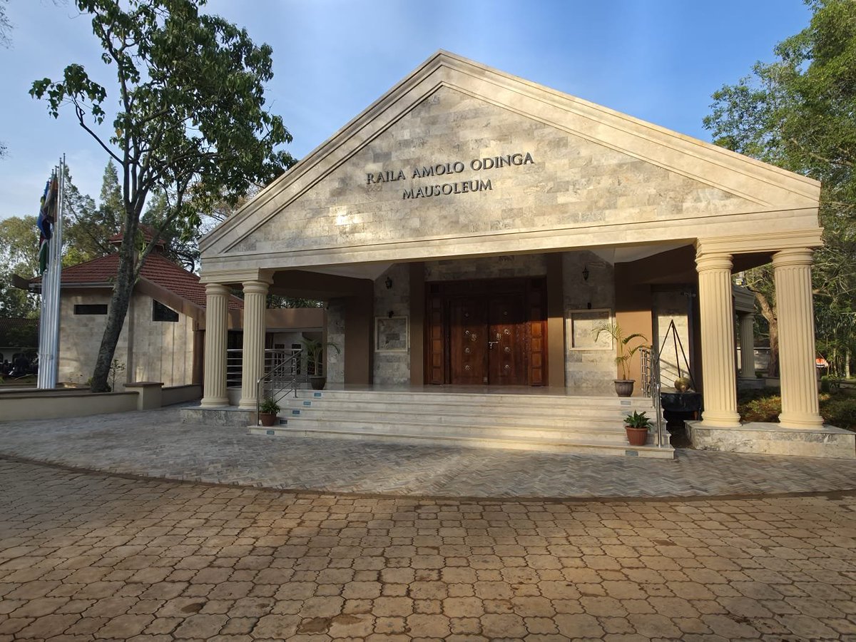 DrOparanya's tweet photo. The Raila Amolo Odinga Mausoleum - A place of rest for a great son of Africa, a symbol of his enduring legacy and a reminder of the indelible mark he left on our nation. Though he rests here, his ideals, courage and vision live on. https://t.co/7b58ZuAyxT